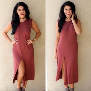 Deep Burgundy Dress